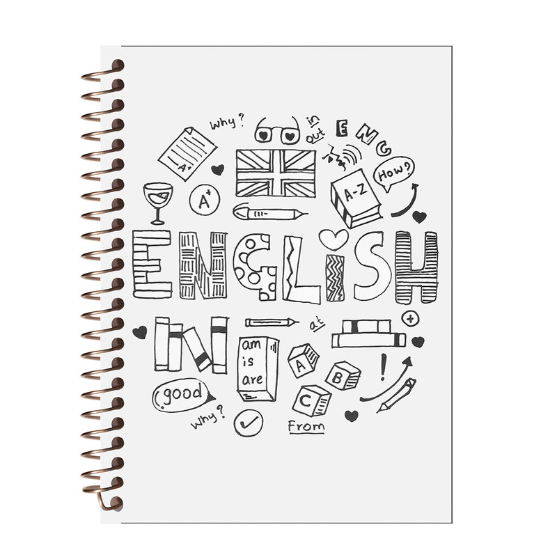 دفتر لغت طرح حروف انگلیسی کد W75