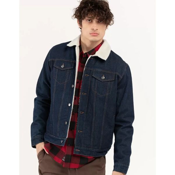 کت جین مردانه پیریمارک مدل داخل خزدار کد 84130 - - 5