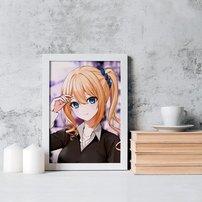 تابلو خندالو مدل هایاساکا انیمه کاگویا ساما کد 16035