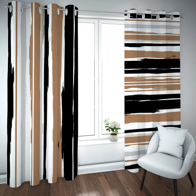 پرده مدل چاپی هازان سایز 300×150 سانتی متر 