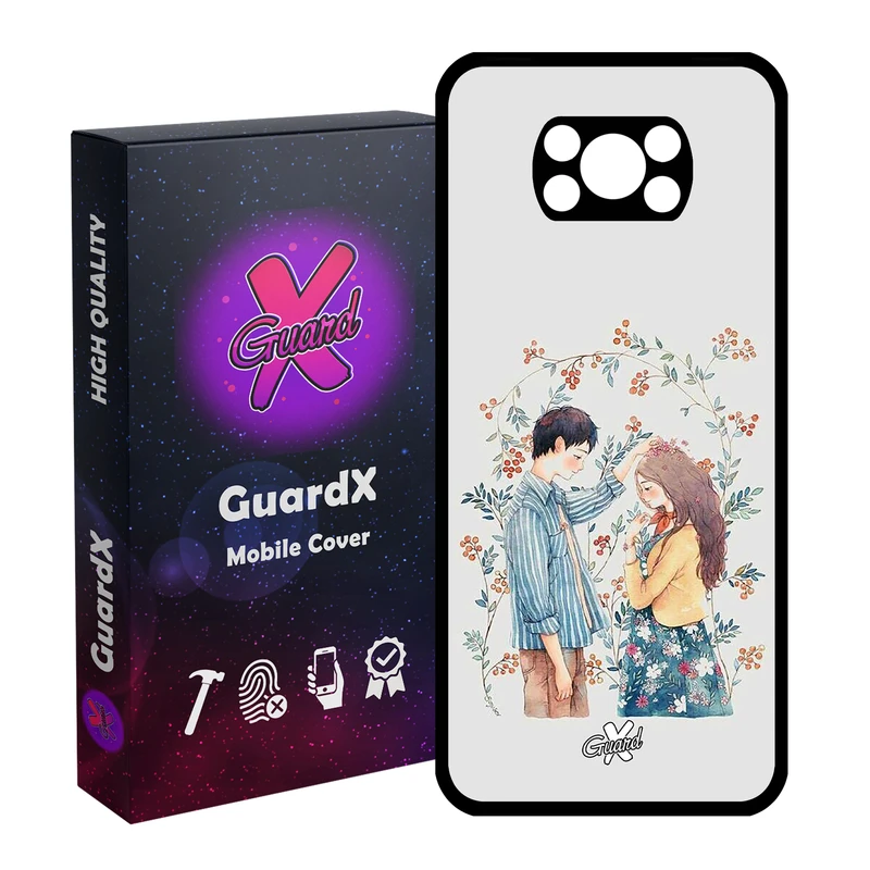 کاور گارد ایکس طرح Love مدل Glass10316 مناسب برای گوشی موبایل شیائومی Poco X3 / Poco X3 NFC