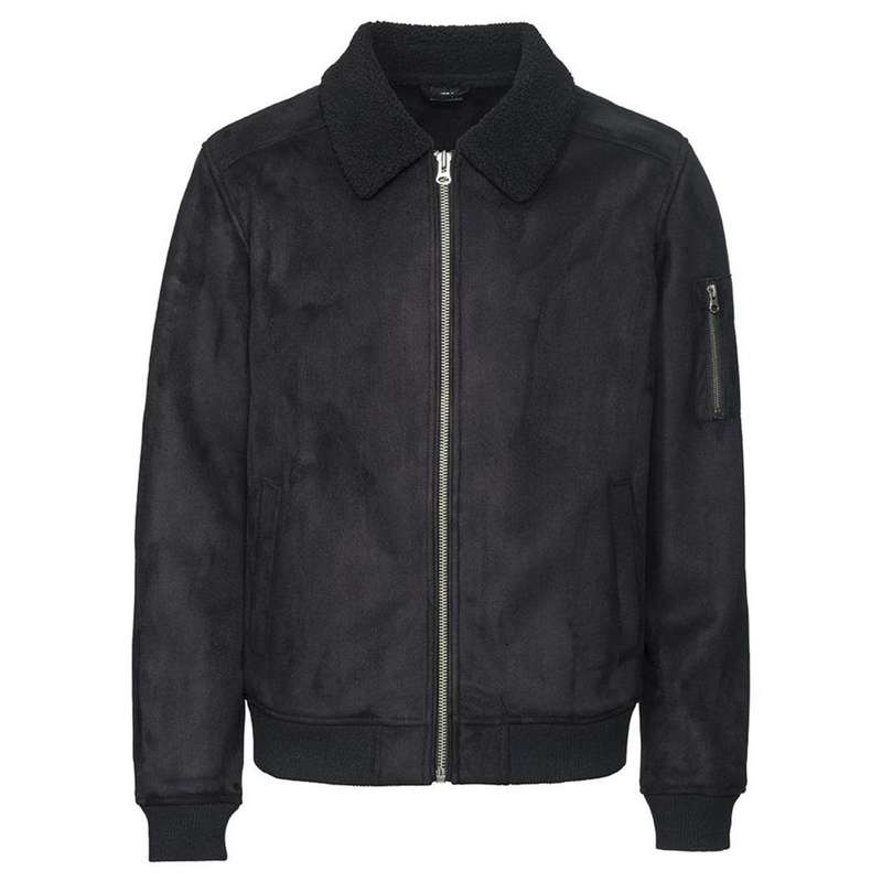 کاپشن مردانه لیورجی مدل lambskin رنگ مشکی