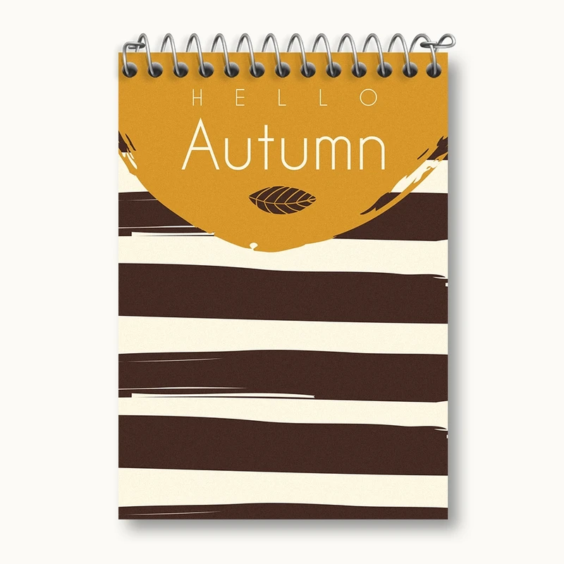 دفتر یادداشت 50 برگ خندالو مدل مینیمال پاییز کد N137