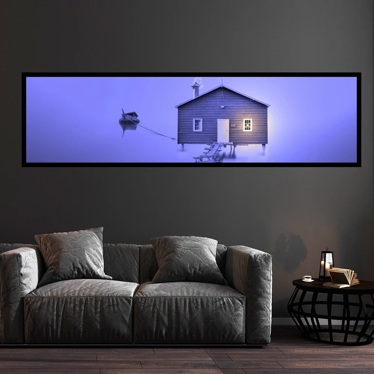 تابلو بکلیت طرح ساحل آرامش مدل کشیده B-7550