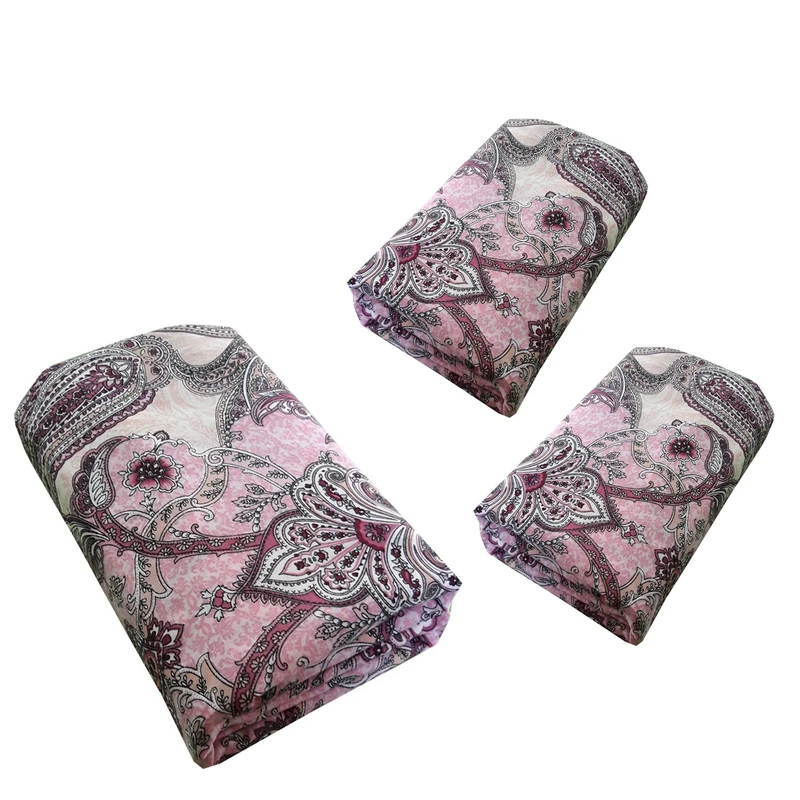 سرویس ملحفه سندس مدل افسون کد K62 دو نفره 3 تکه