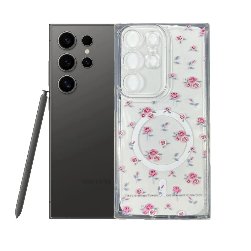 کاور طرح گلبرگ مناسب برای گوشی موبایل سامسونگ Galaxy S24 Ultra