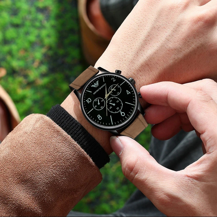 ساعت مچی عقربه‌ای مردانه مدل اسپرت سه موتور کد gh11