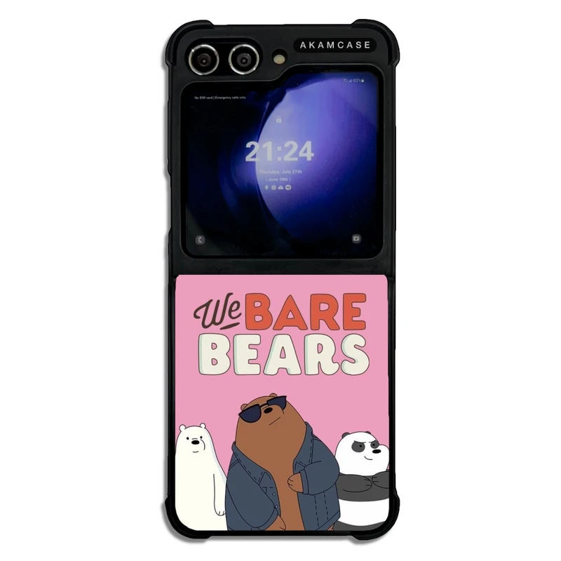 کاور آکام مدل AMCWSGZFLIP5-BARE BEAR3 مناسب برای گوشی موبایل سامسونگ Galaxy Z Flip 5