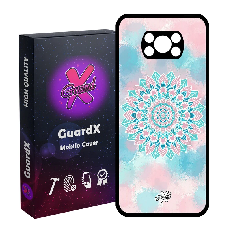 کاور گارد ایکس طرح ماندالا مدل Glass10065 مناسب برای گوشی موبایل شیائومی Poco X3 Pro
