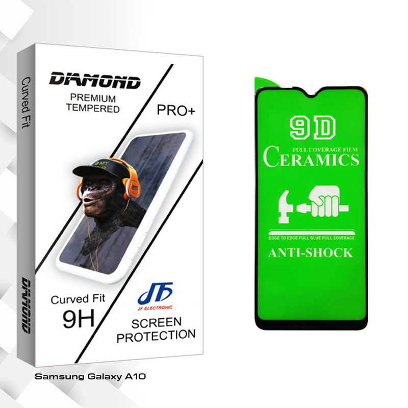 محافظ صفحه نمایش سرامیکی جی اف مدل Diamond glass مناسب برای گوشی موبایل سامسونگ Galaxy A10