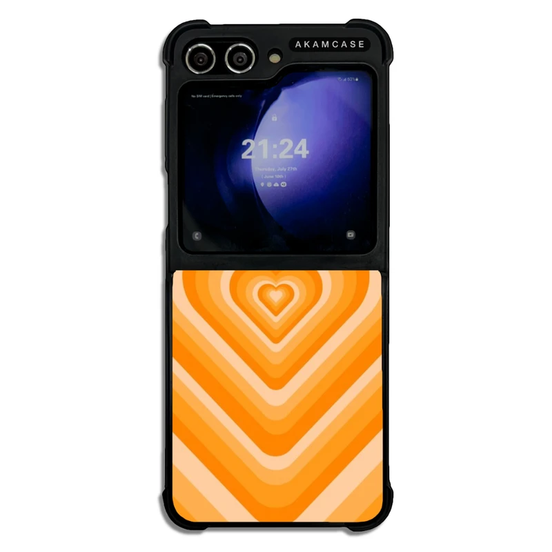 کاور آکام مدل AMCWSGZFLIP5-HEART21 مناسب برای گوشی موبایل سامسونگ Galaxy Z Flip 5