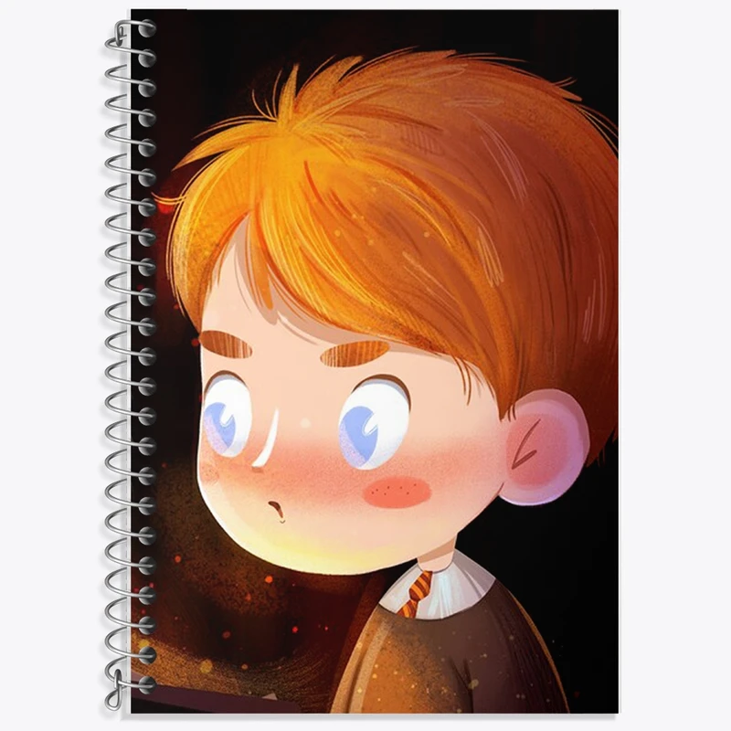 دفتر زبان 50 برگ خندالو مدل دو خط طرح ویزلی هری پاتر کد F1425