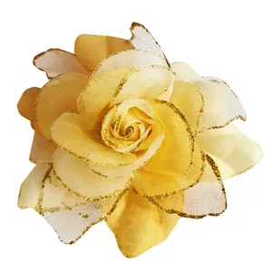 گل سینه زنانه مدل گل رز کد 123