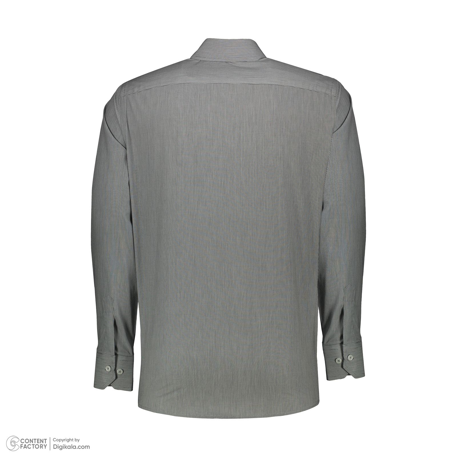 پیراهن آستین بلند مردانه پاتن جامه مدل کلاسیک 102721030175442 طرح راه راه -  - 4