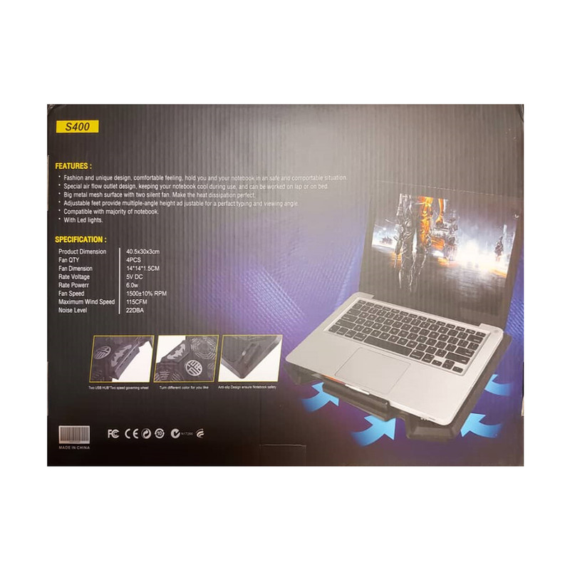 پایه خنک کننده لپ تاپ مدل S400 2