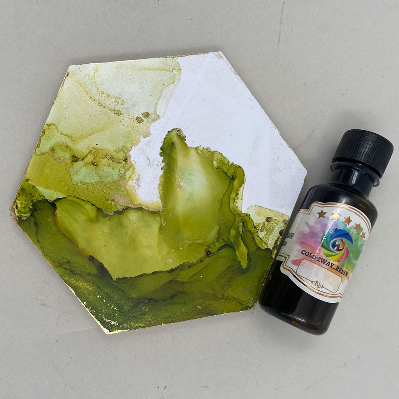 رنگ جوهری رزین اپوکسی کالروی رزین کد 1 حجم 20 میلی لیتر بسته 16 عددی