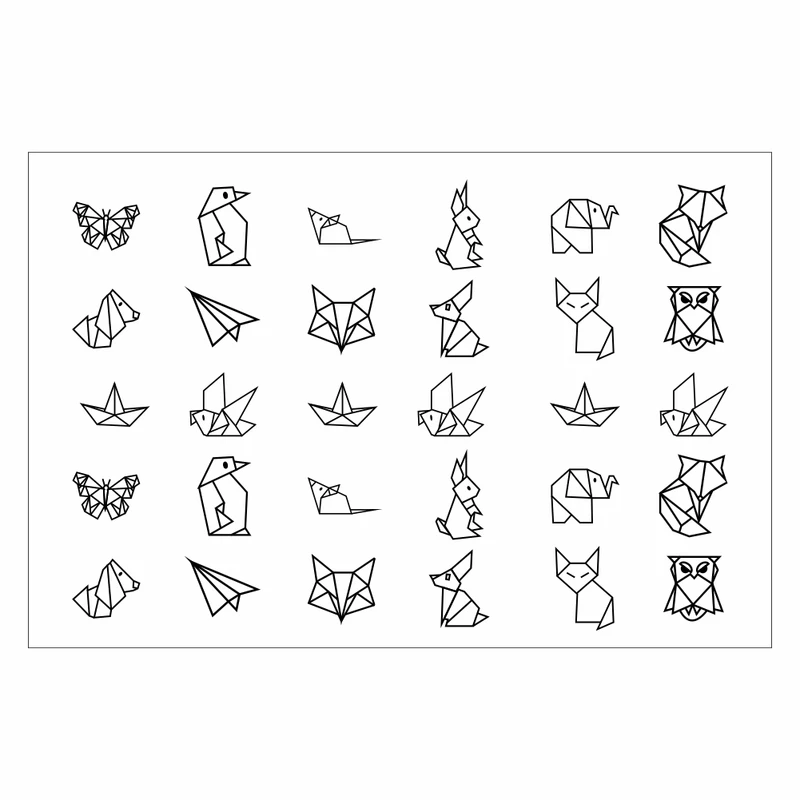 عکس شماره 10 : برچسب لنز ناخن مدل l2082 مجموعه 9 عددی