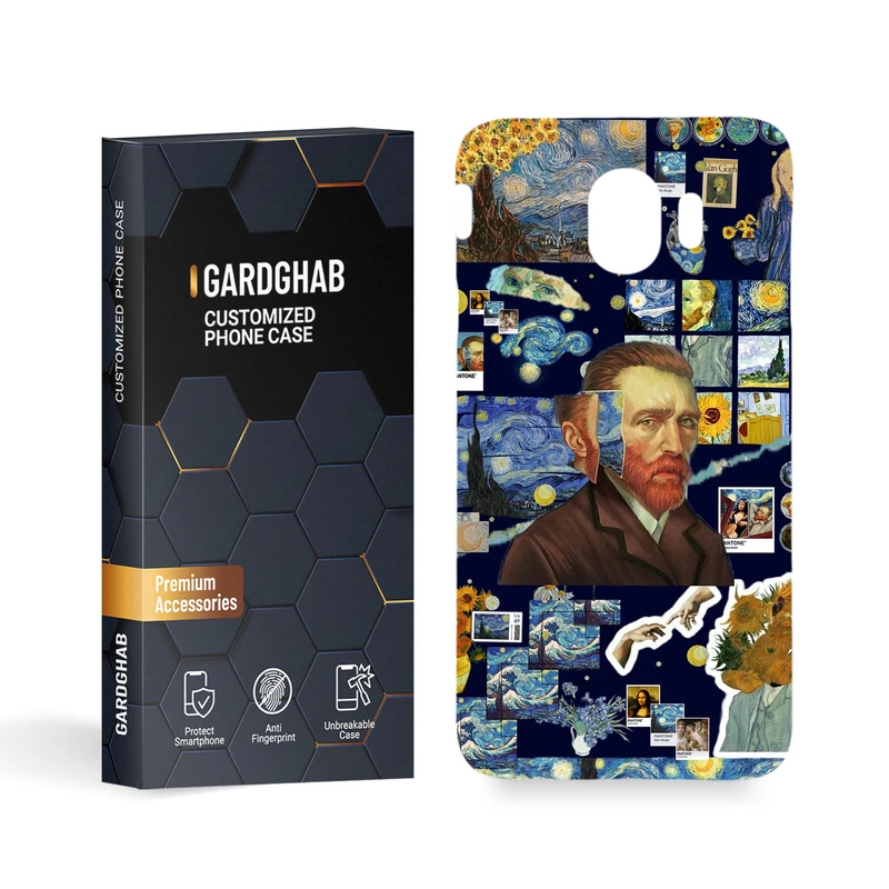 کاور گارد قاب مدل هنری مناسب برای گوشی موبایل سامسونگ Galaxy J4 2018