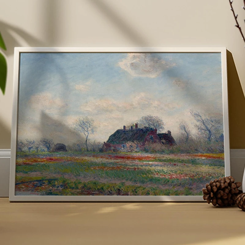 تابلو الین هوم طرح کلود مونه مدل مخمل کد 4011288