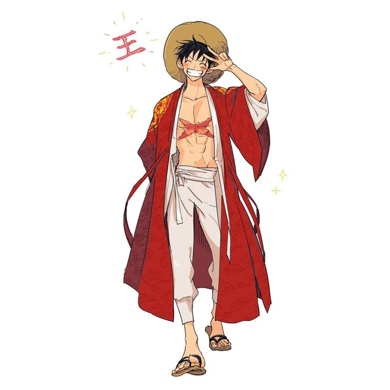 استیکر لپ تاپ و موبایل مدل انیمه طرح مانکی دی لوفی کد 135