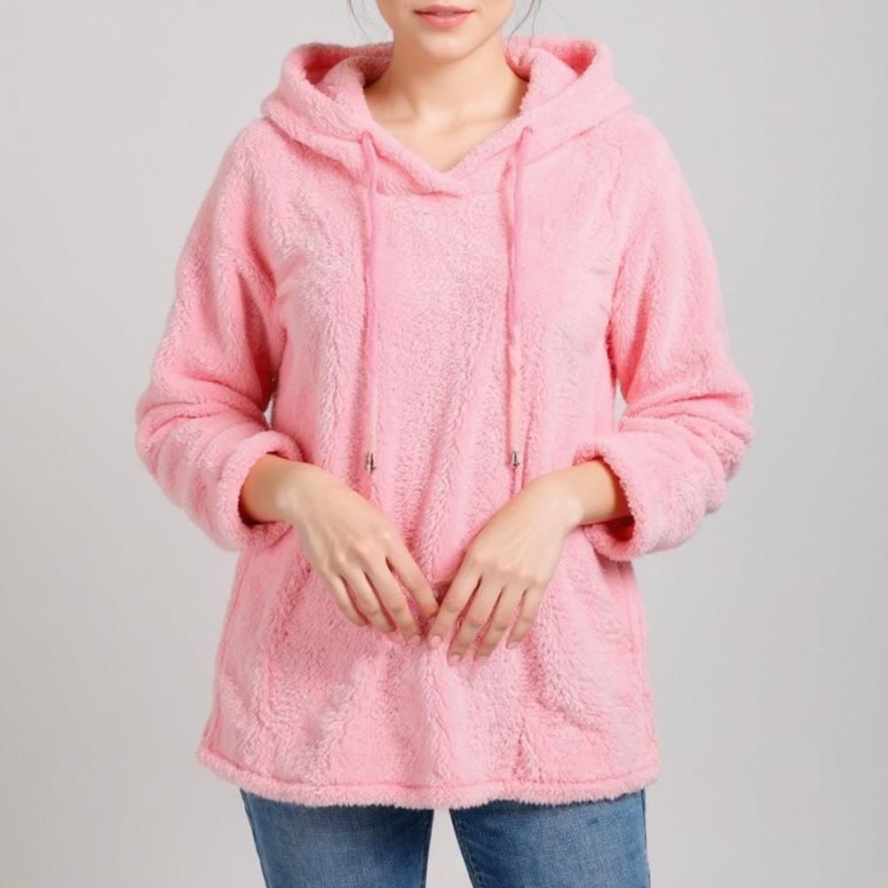 هودی زنانه مدل تدی بلند _K - - 9