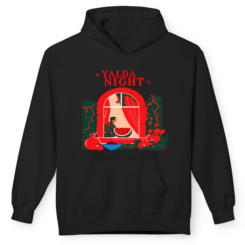 هودی زنانه پاد آفرین مدل شب یلدا کد 11