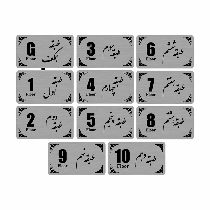 تابلو نشانگر طرح طبقه مدل 35T مجموعه 11 عددی