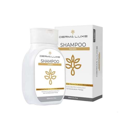 شامپو تقویت کننده مو درمالوکس مدل Keratin حجم 300 میلی لیتر