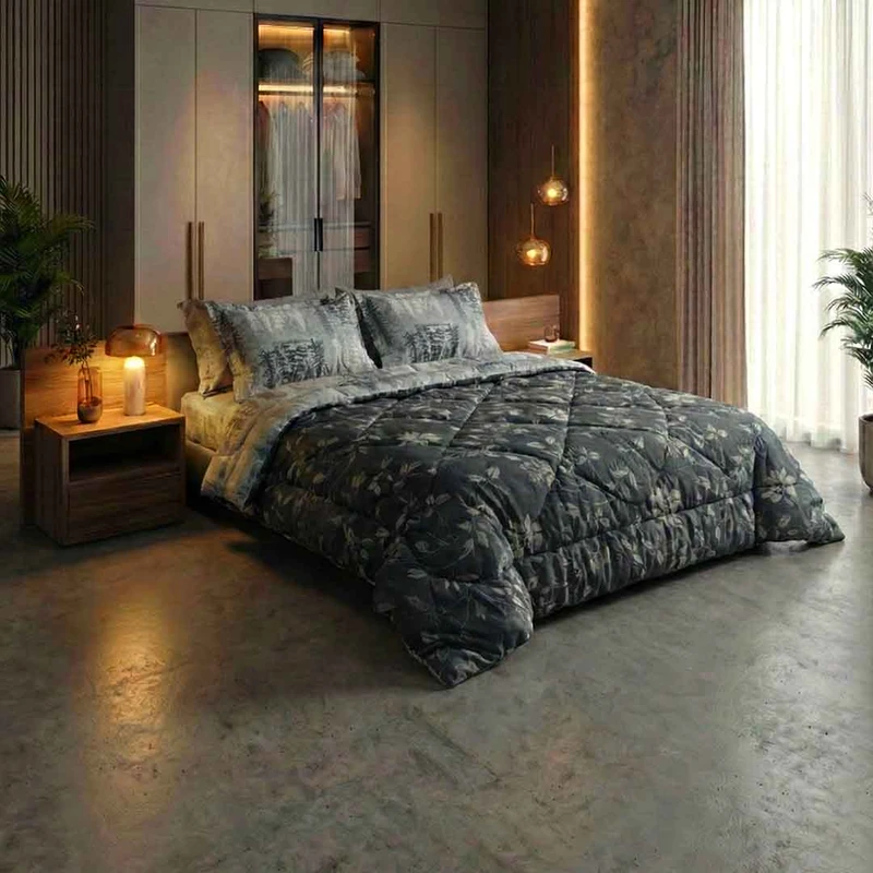 سرویس خواب 2 نفره 6 تکه طرح جنگل مدل 3123
