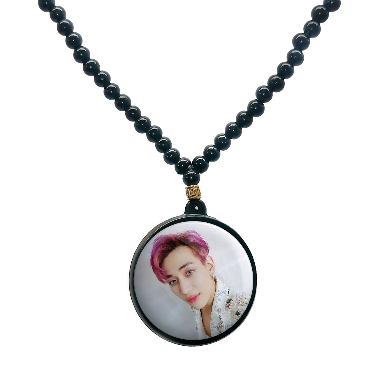 گردنبند پرمانه طرح GOT7 کد pmd.19145 مدل دو طرفه