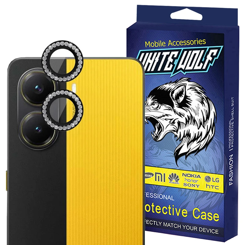 محافظ لنز دوربین شیشه ای وایت ولف مدل W-Shine Ring مناسب برای گوشی موبایل شیائومی Poco X7 Pro