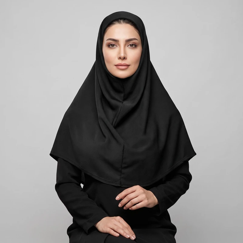 مقنعه مدل بروجرد ساده 100