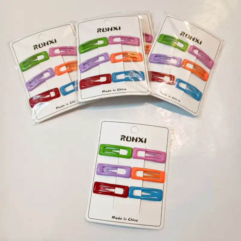 گیره مو زنانه مدل تق تقی بسته 6 عددی