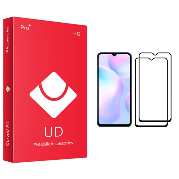 محافظ صفحه نمایش یو دی مدل +PRO مناسب برای گوشی موبایل شیائومی Redmi 9A بسته دو عددی