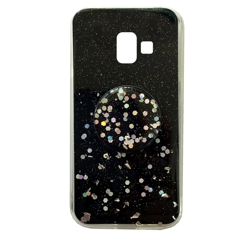 کاور طرح اکلیلی کد S1220 مناسب برای گوشی موبایل سامسونگ Galaxy A6 2018 به همراه پایه نگهدارنده