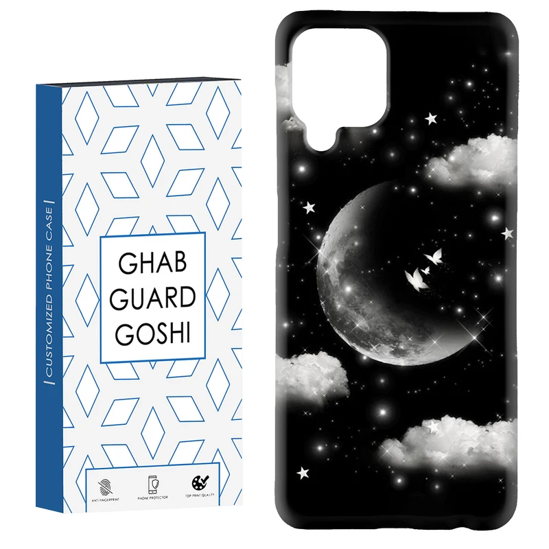 کاور قاب گارد گوشی طرح ابر و ماه کد Dimo-435 مناسب برای گوشی موبایل سامسونگ Galaxy A12 / Galaxy M12