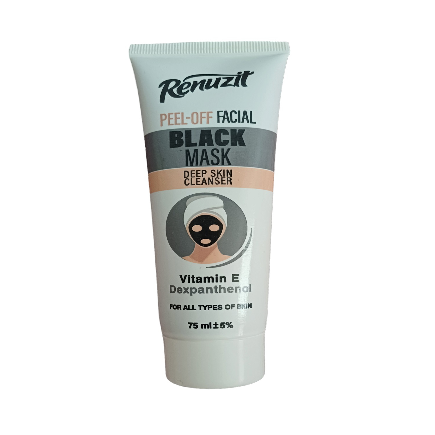 ماسک صورت رینوزیت مدل BLACK حجم 75 میلی لیتر