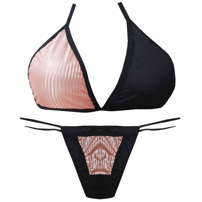 ست شورت و سوتین زنانه مدل فانتزی Oid-StW0000001236033 gOL مجموعه 3 عددی