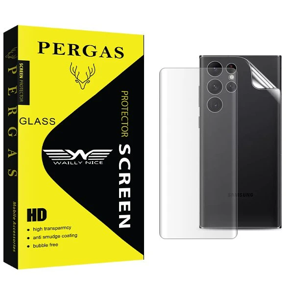 محافظ صفحه نمایش وایلی نایس مدل Pergas UV مناسب برای گوشی موبایل سامسونگ Galaxy S23 Ultra  به همراه محافظ پشت گوشی