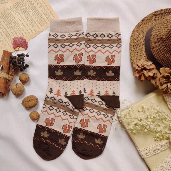 جوراب زنانه ال سون مدل پاییزی کد PH764.4 بسته 6 عددی -  - 28