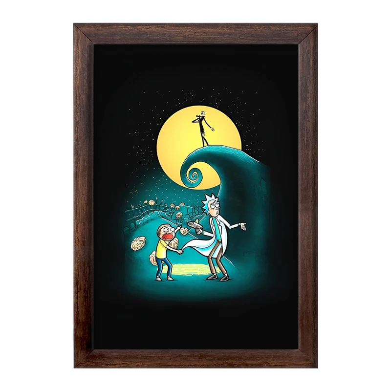 تابلو خندالو طرح ریک و مورتی (Rick and Morty) کد F4931