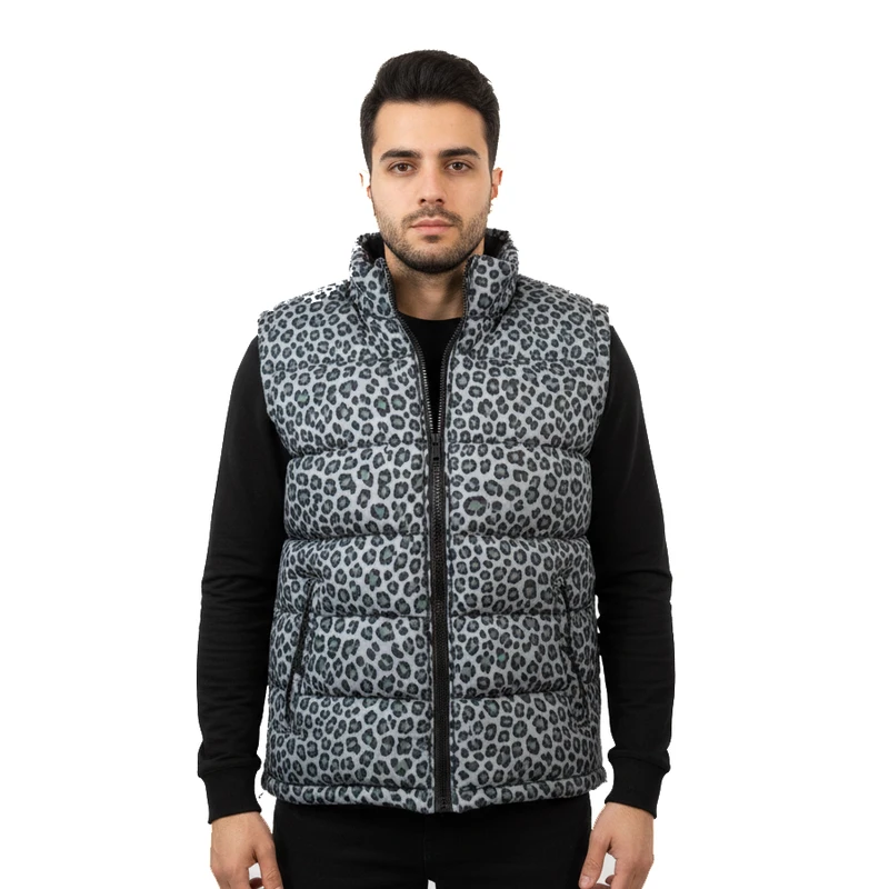 عکس شماره 5 : پافر مردانه مدل پلنگی کد p-tu