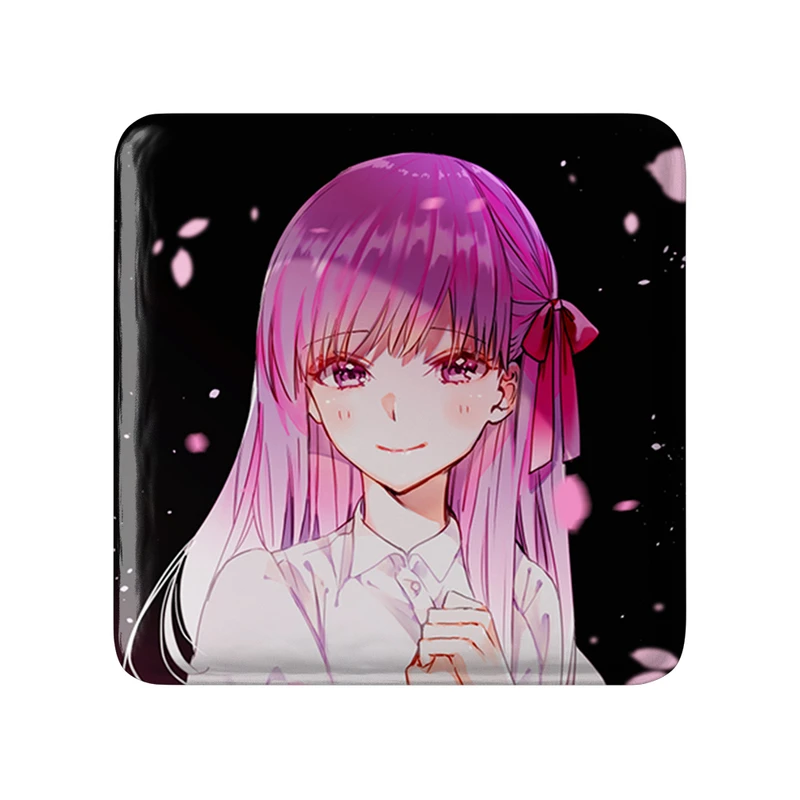 مگنت خندالو طرح ساکورا انیمه فیت استی نایت Fate Stay Night  مدل مربعی کد 22755