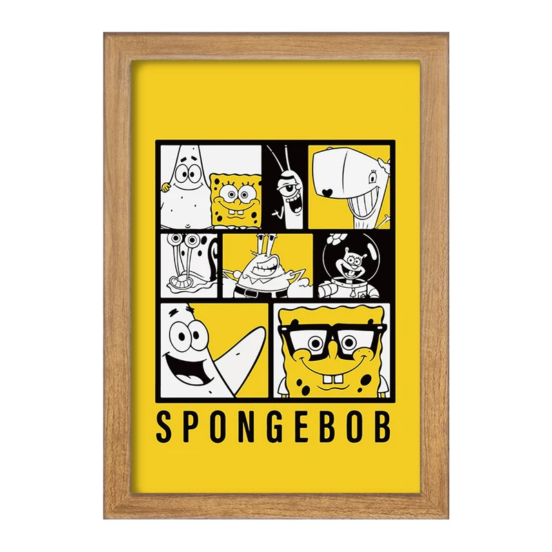 تابلو خندالو مدل باب اسفنجی و پاتریک کد F10290