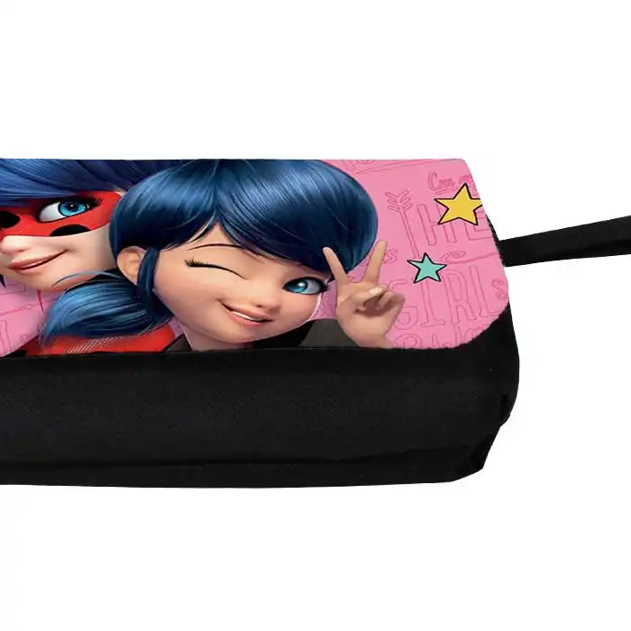 جامدادی مدل دوزیپ طرح دختر کفشدوزکی کد NI326