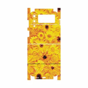 MAHOOT Yellow-Flower-FullSkin Cover Sticker for Samsung Galaxy Z Flip3 5G