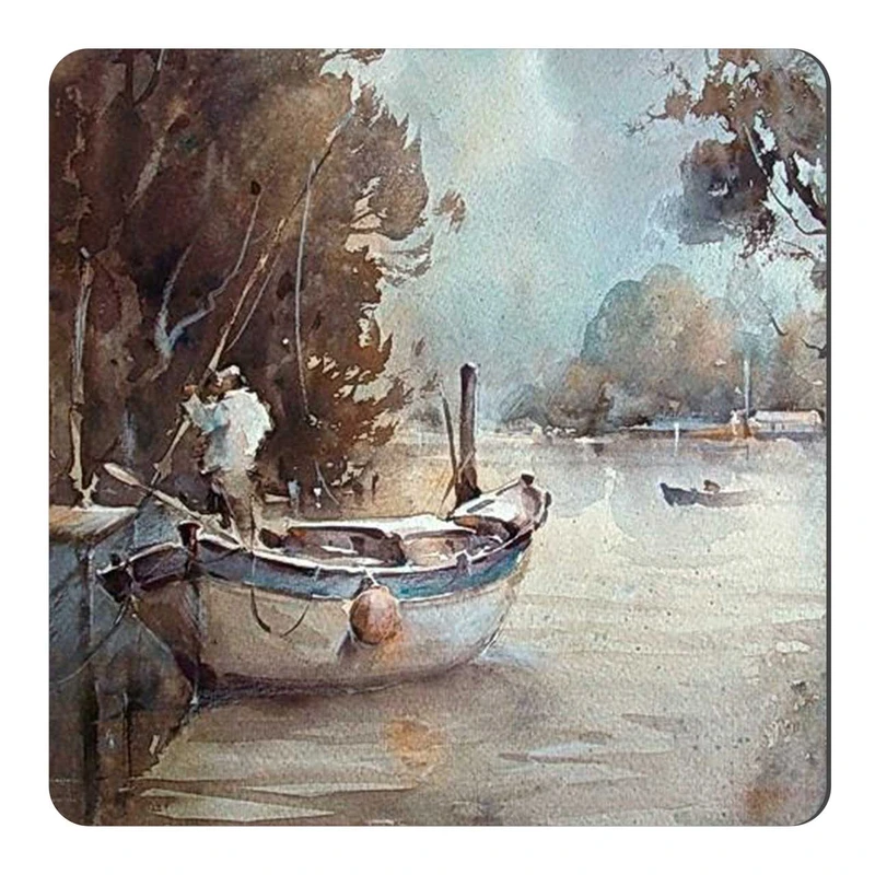  مگنت طرح نقاشی قایق و دریاچه کد wmg1324