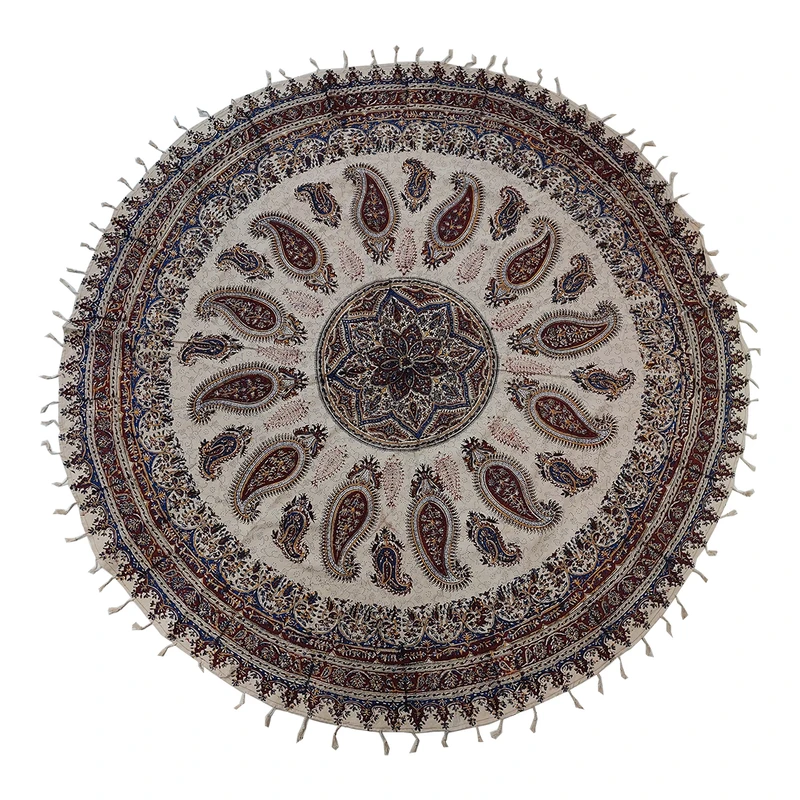 سفره قلمکار مدل گرد