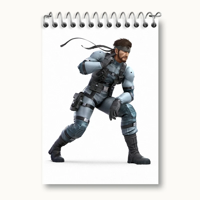 دفتر یادداشت 50 برگ خندالو مدل بازی متال گیر (Metal Gear) کد 33155