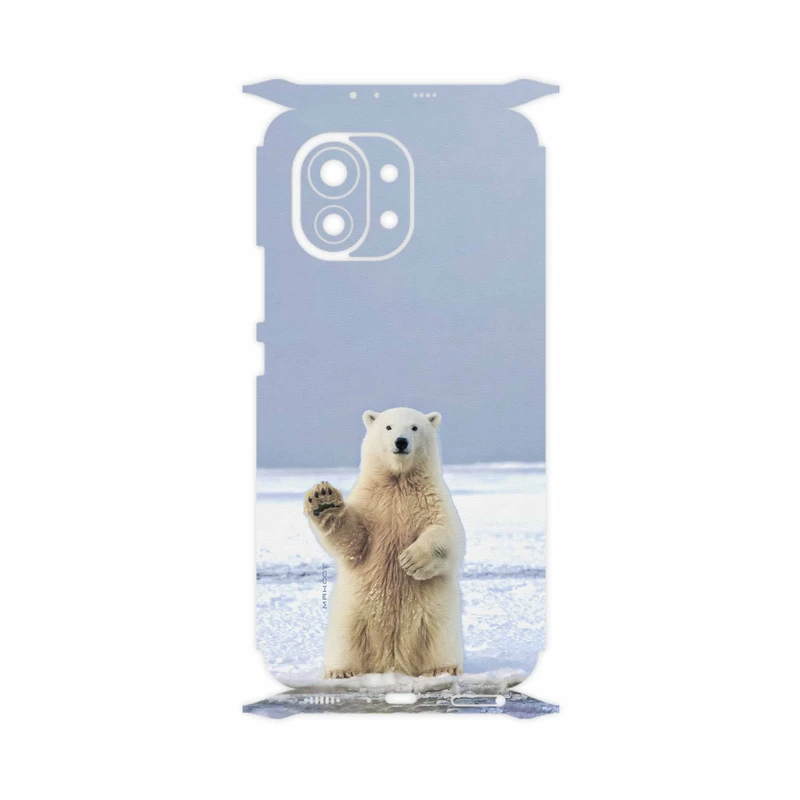 برچسب پوششی ماهوت مدل Polar-bear-FullSkin مناسب برای گوشی موبایل شیائومی Mi 11 5G